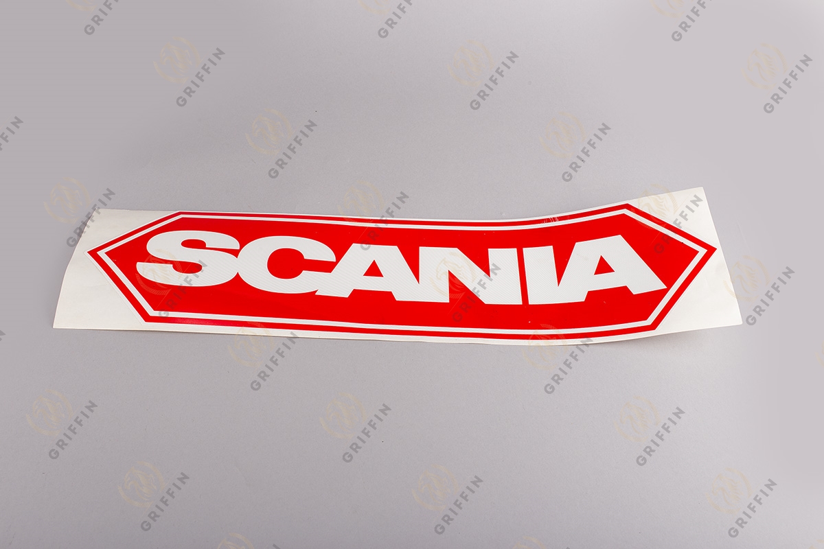 14929 Наклейка "Scania" светоотражающая  красная