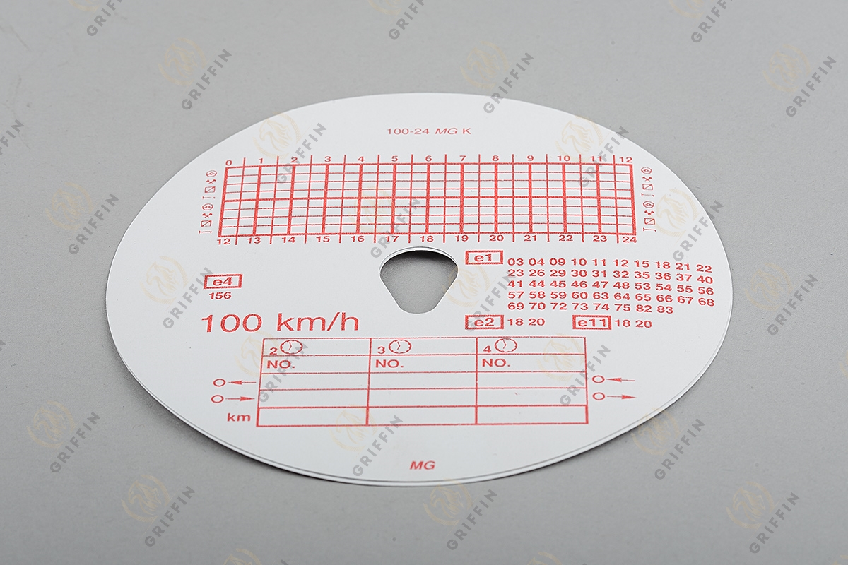 BK9912400 Диск тахографа бумажный Kombi 1день100km VDO 100-24EC-4K (упаковка 100шт)
