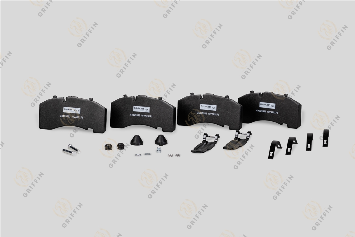 GK129532 Колодки тормозные WVA 29171 210.7*108*30 BPW, KNORR (c установочным комплектом)