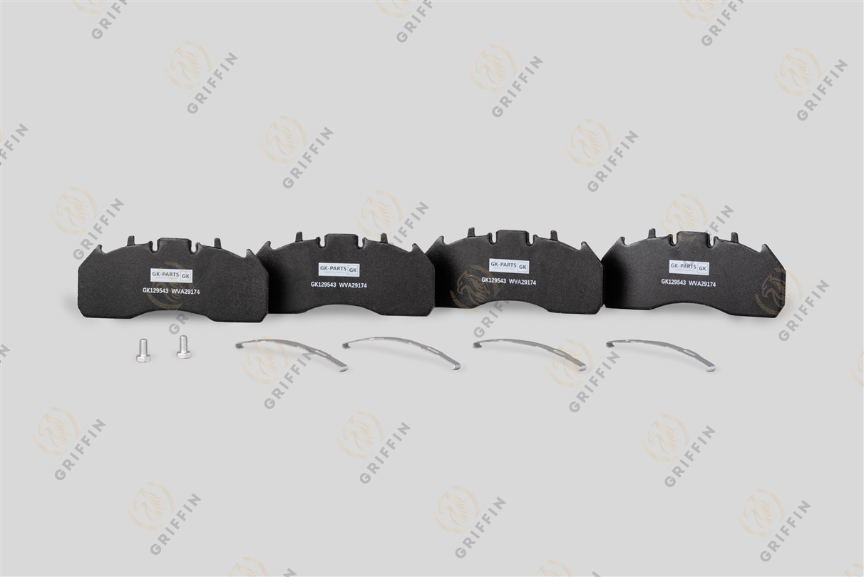 GK129543 Колодки тормозные WVA 29174/29273 249.5*109.5*29.2 Meritor ELSA 225-3 (с установочным комплектом)