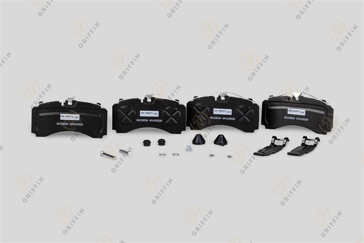 GK129534 Колодки тормозные WVA 29328/29329 215*107*35/30 SCHMITZ/KNORR (с установочным комплектом)