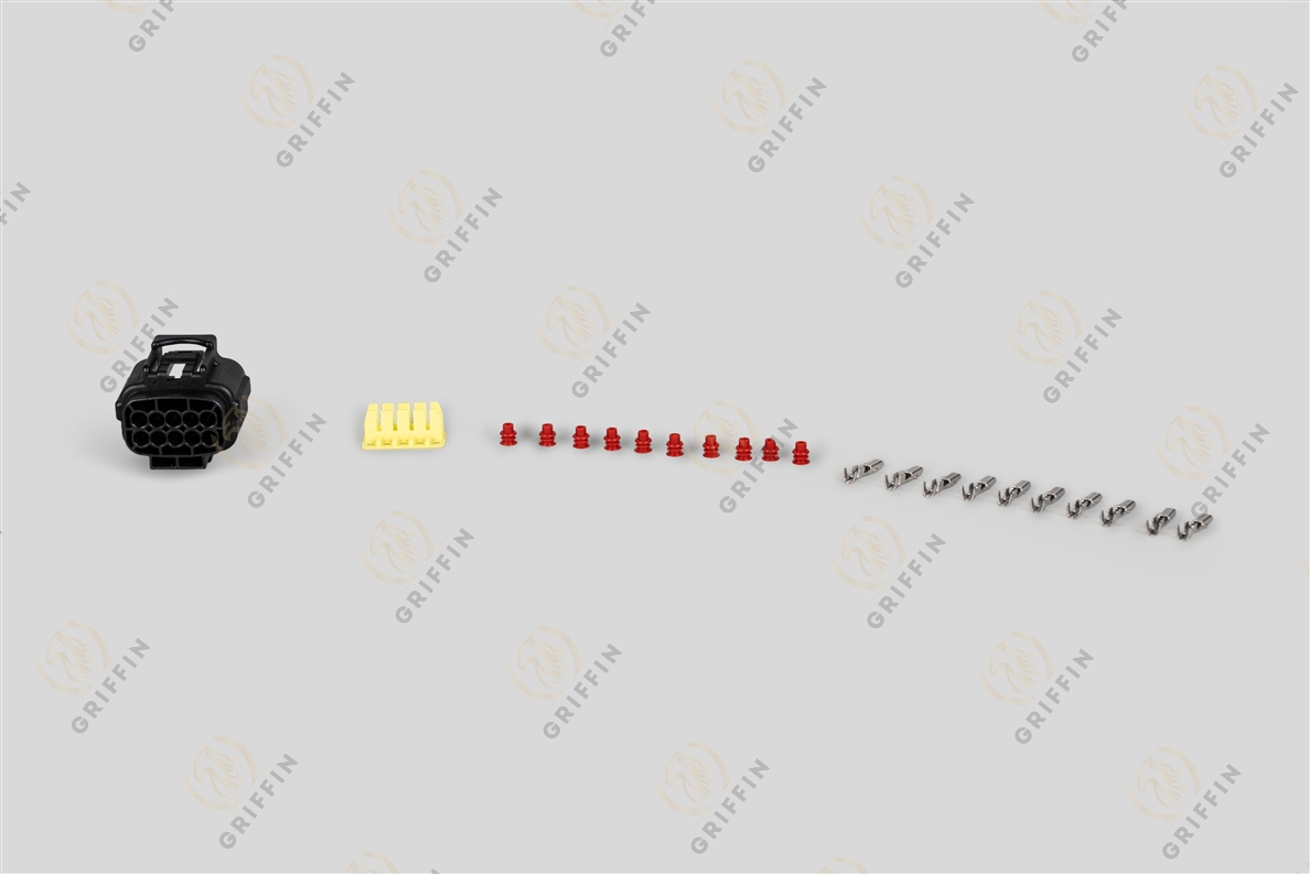 GK130200 Разъём 10 контактный (комплектация: 10-pin, 10 упл., фиксатор)