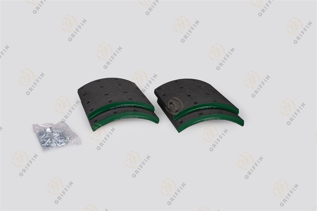 Накладки тормозные стандарт зад   254*235мм (10") 19933  с заклепками