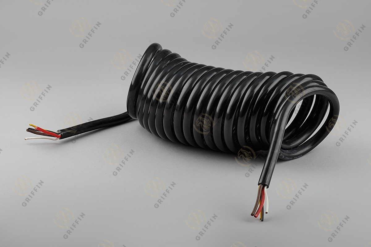 2.25410 Спиральный кабель ABS прицепа 7 pin 24V L=4000мм (без штекеров)