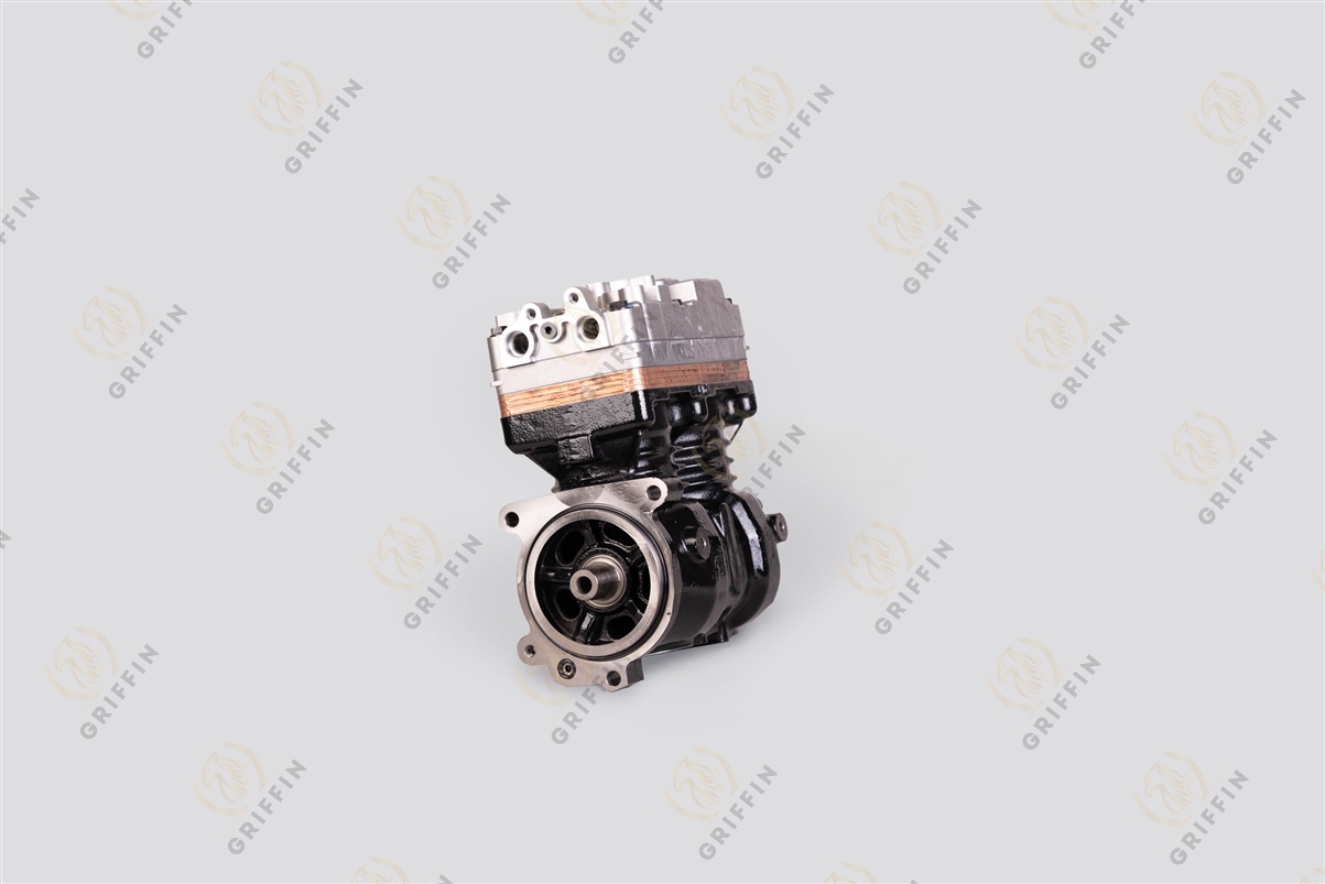 Компрессор в сборе 2-х цилиндровый (без шестерни, диаметр вала - 28мм)