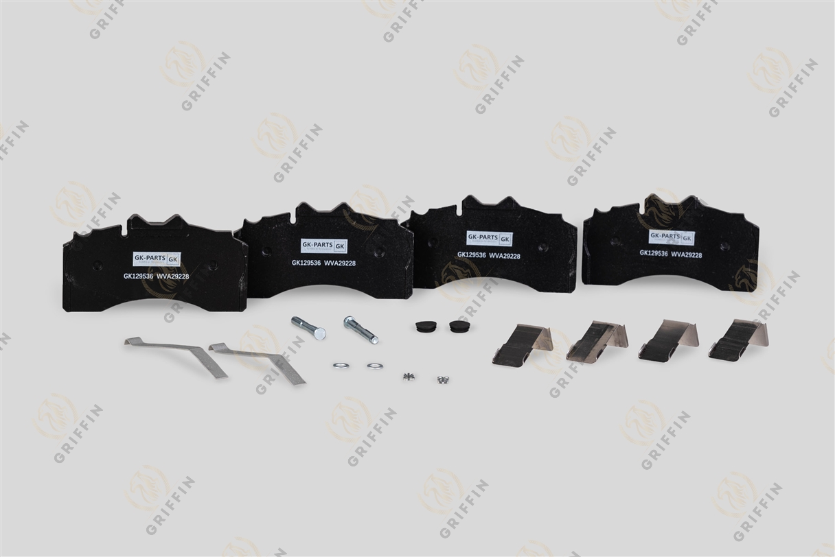 GK129536 Колодки тормозные WVA 29228 210.8*114.5*30 BPW (с установочным комплектом)